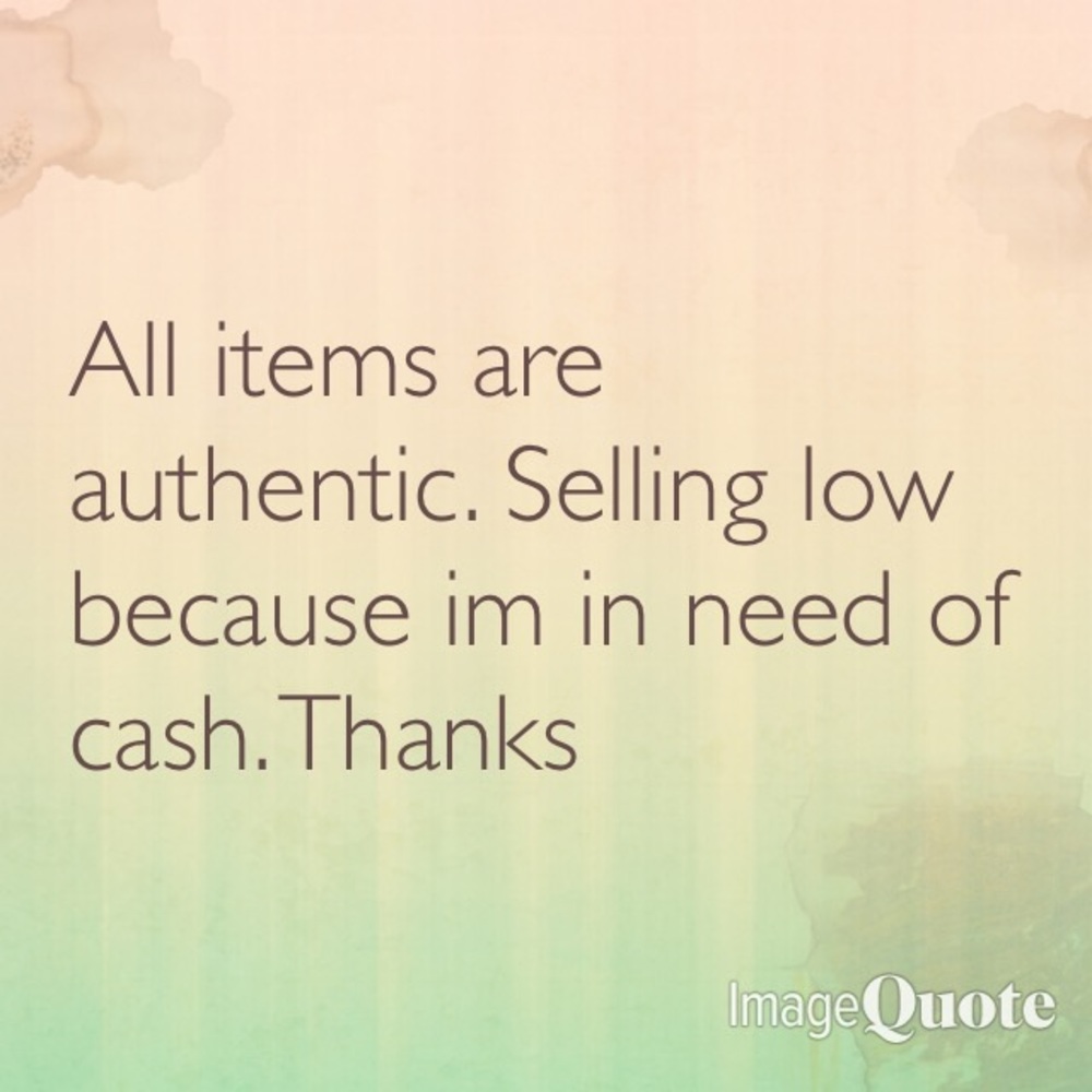 They are all authentic!